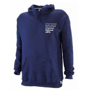 Expression Unisex Hoodie - Unstressed, Refreshed, Inspired, Retired. ARTA